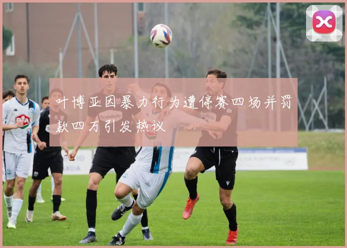 叶博亚因暴力行为遭停赛四场并罚款四万引发热议