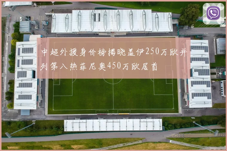 中超外援身价榜揭晓盖伊250万欧并列第八热菲尼奥450万欧居首